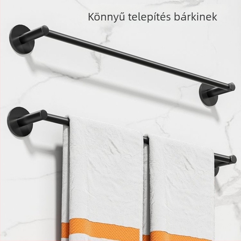 Akrilból készült falra szerelhető törölközőtartó, egypálcás, 1 réteg, elektromos fűtés