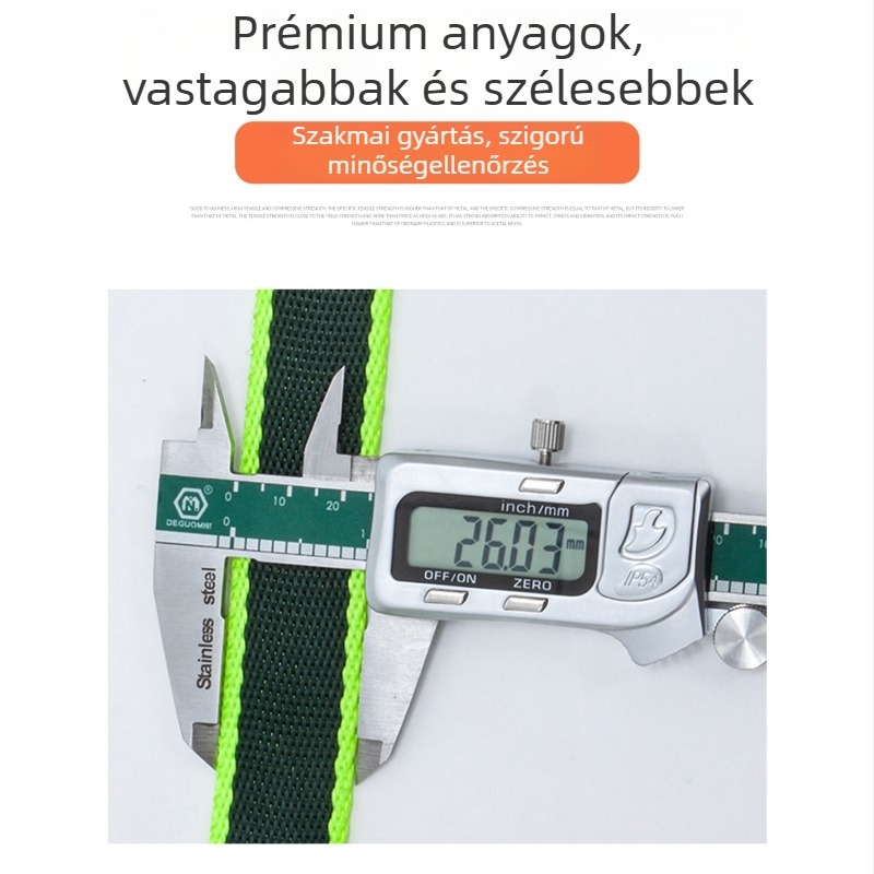 Poliészter hegymászóöv sík gyűrűvel, magas szilárdságú, kopásálló