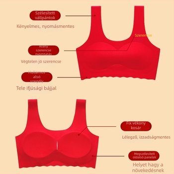 12–15 éves lányoknak nylonból készült alsónemű készlet, tanktop, lélegző és kényelmes.