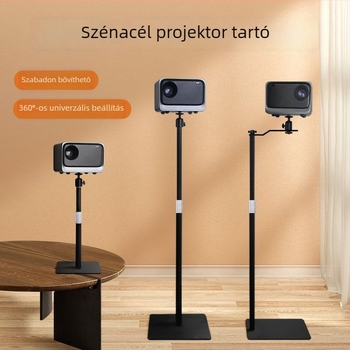 Projektor állvány – padlóra vagy asztalra, rejtett falra rögzítés, fúrás nélküli telepítés, univerzálisan kompatibil különböző márkákkal