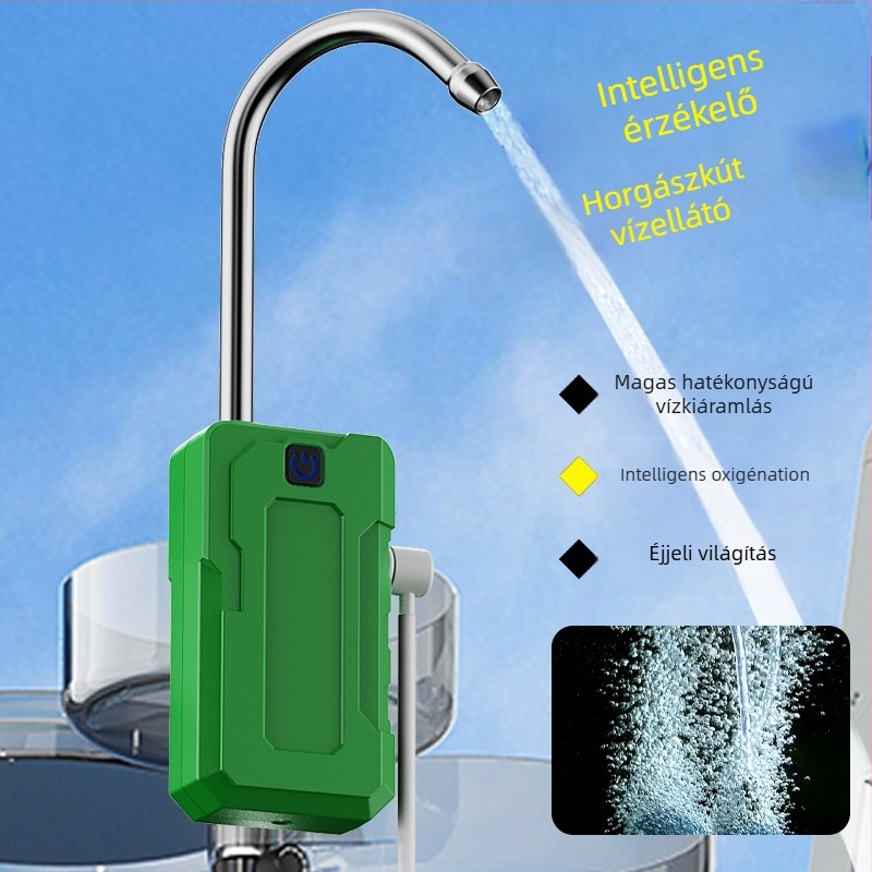 Qianliguang intelligens szenzoros vízadagoló kempingezéshez – elektromos vízpumpa LED világítással és kézmosó egységgel