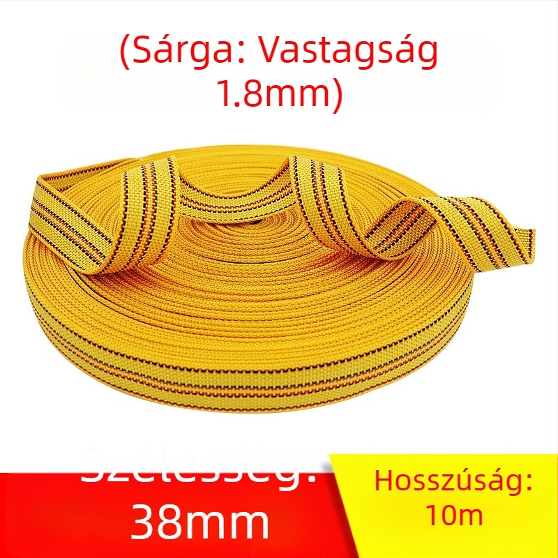 Szállítmánykötöző kötél, kopásálló, széles lapos pánt, vastagított kötél, modell: Polyester strap