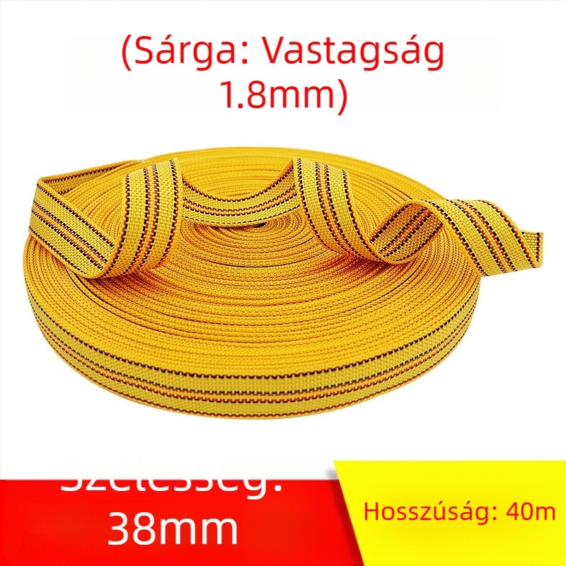 Szállítmánykötöző kötél, kopásálló, széles lapos pánt, vastagított kötél, modell: Polyester strap