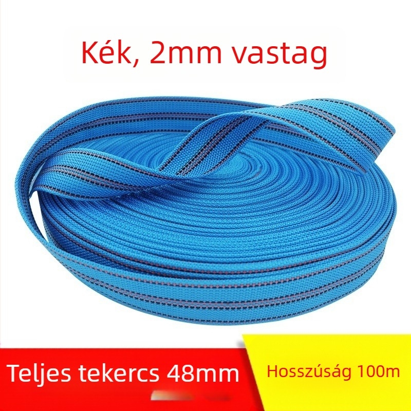 Szállítmánykötöző kötél, kopásálló, széles lapos pánt, vastagított kötél, modell: Polyester strap