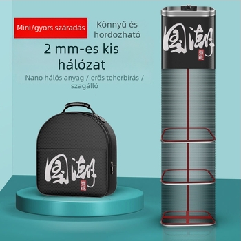 Hálótáska védő háló a horgászathoz, nylon, Bawon, négyszögletes nyílás, gyors száradás, apró szemű háló