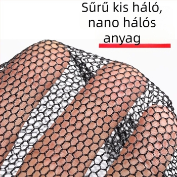 Hálótáska védő háló a horgászathoz, nylon, Bawon, négyszögletes nyílás, gyors száradás, apró szemű háló