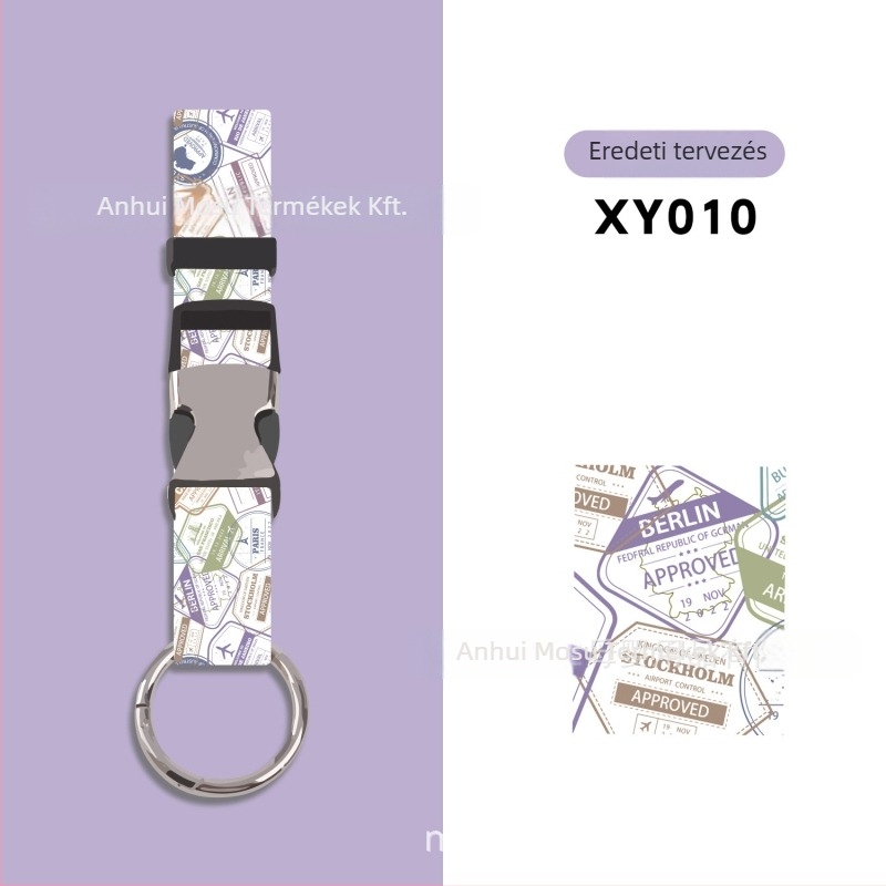 Mosuwei Bőrönd-kiegészítő – geometriai mintázat, lopás elleni, akasztó külső kampóval