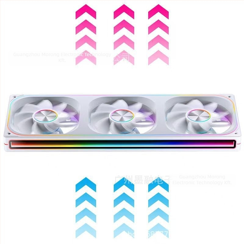 ZA-240/360 házventilátor ARGB, csendes működés, ABS ház, intelligens hőmérséklet-szabályozás, levegőhűtés