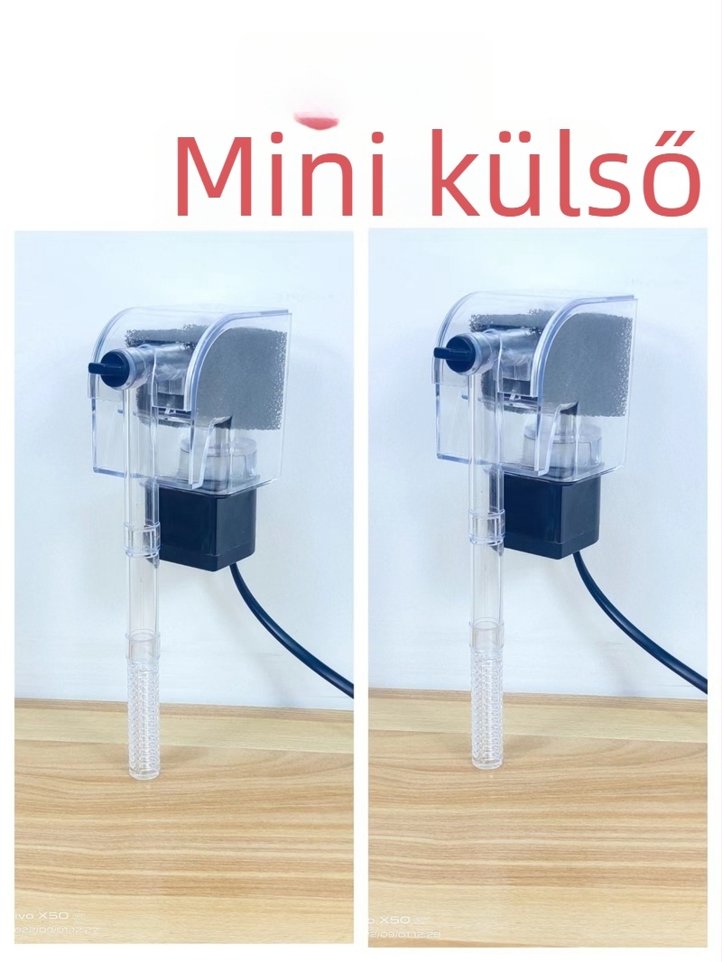 Akvarisztikai szűrőpumpa — három az egyben, csendes külső függő pumpa, zuhatós szűrő, oxigénpumpa (Anyag: Műanyag; Modell: 06; Kereskedelmi export: Igen)