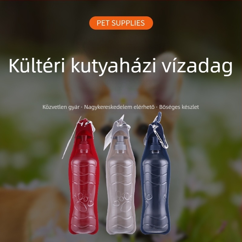 Műanyag külső használatra szánt itatótartály háziállatoknak (kutyáknak) - edények a háziállatok számára