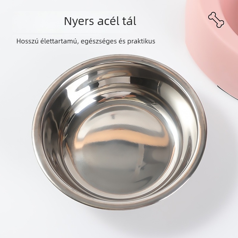 Macska és kutya etető tál – anti-fulladás, lassú etetés, minden egyben vízhez és ételhez, könnyen tisztítható, műanyag