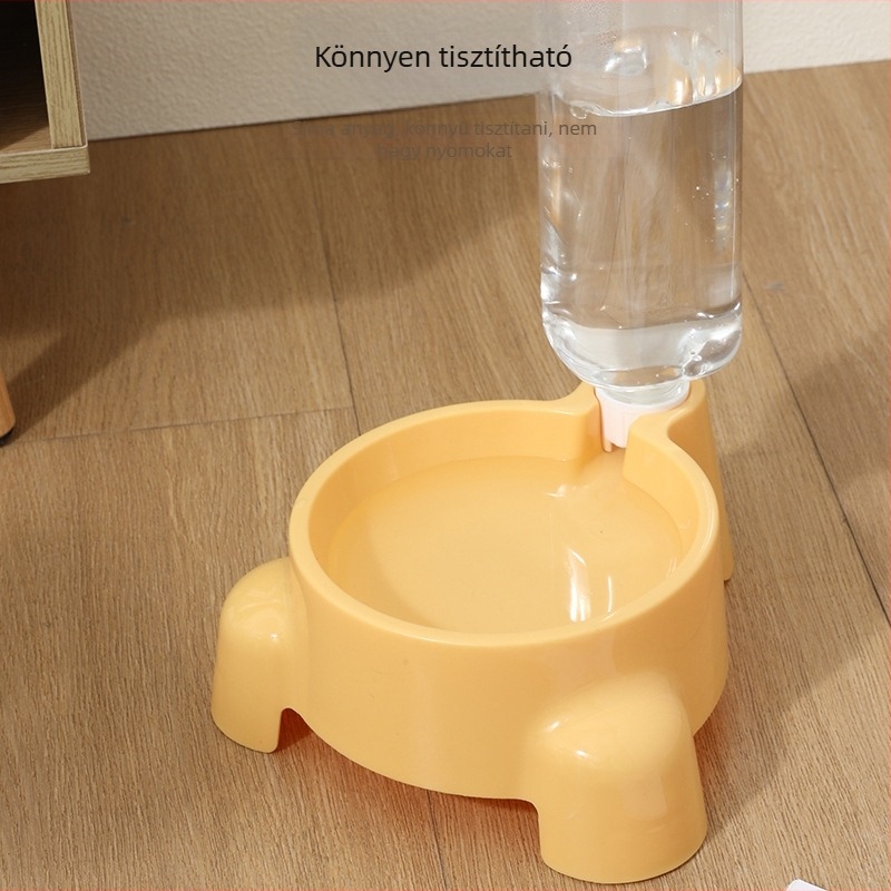 Automatikus vízadagoló macskák és kutyák számára, egy tál, anti-tilt, PP anyag