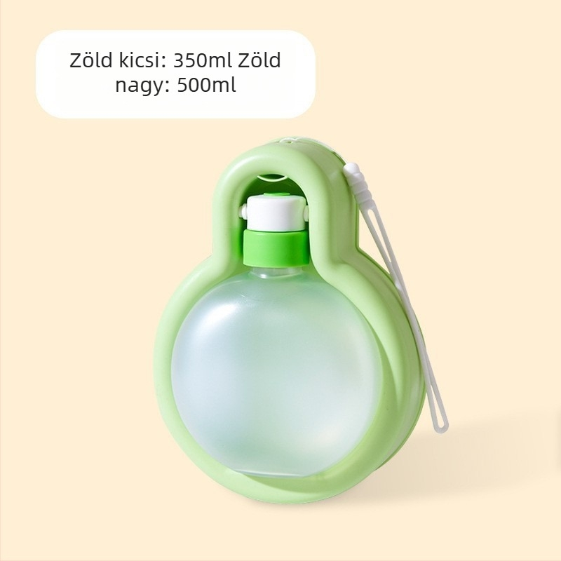 Hordozható ivópalack kutyáknak és macskáknak szabadban végzett sétákhoz