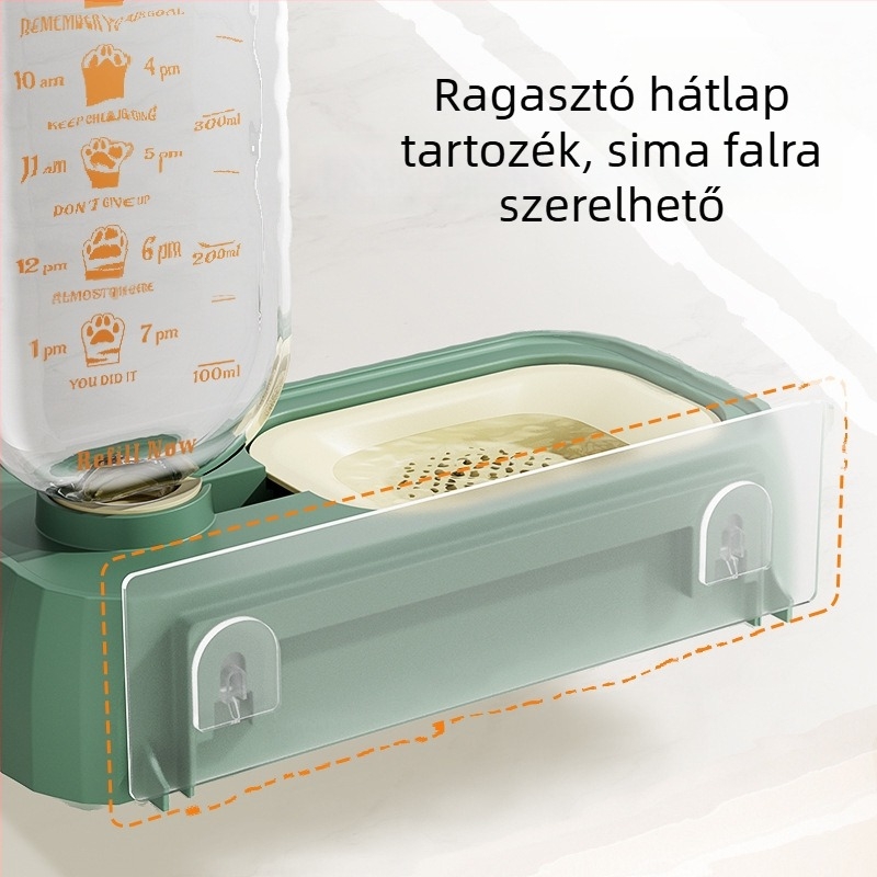Jin Xing falra szerelhető ivóedény macskáknak és kutyáknak – műanyag, általános használat, függő, folyó vízzel