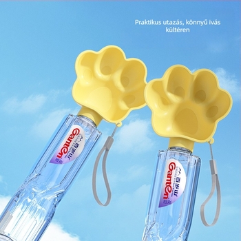 Sour bear hordozható kutya vízpalack tappancsos ivóedénnyel – műanyag
