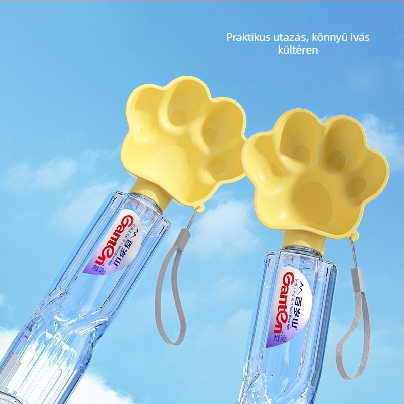 Sour bear hordozható kutya vízpalack tappancsos ivóedénnyel – műanyag