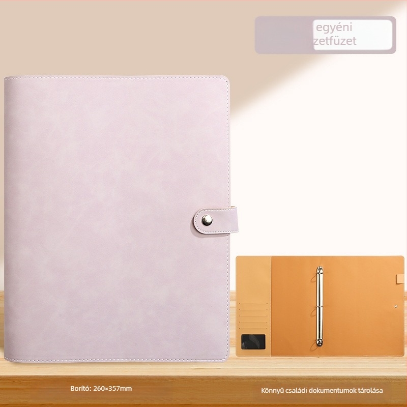 A4-es dokumentumtároló táska Baiheng, modell A4-id storage book, PU anyag, 3.5 cm vastagság, 12 oldal
