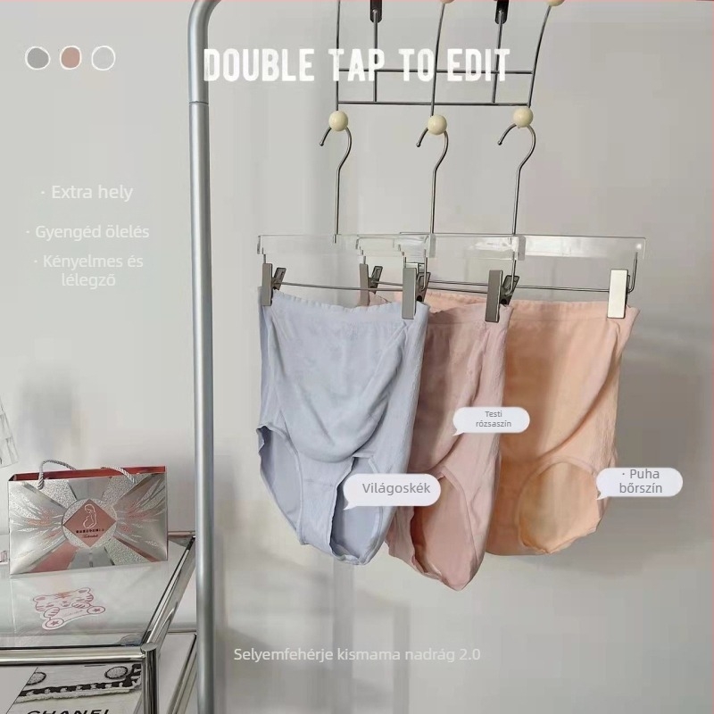 2.0 Magas derekú terhesnadrág Silk-Protein panellel, antibakteriális pamut ágyékkal, lélegző kényelemmel