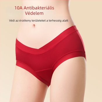 Anyasági fehérnemű hasi támasz, 80–90% regenerált cellulózrost, 100% pamut az ágyéknál, rib kötés, alacsony derék
