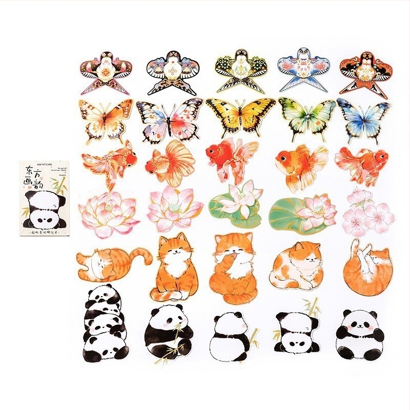 XIAOZ 30-Card üdvözlőlapok — Pastoral Stílusú, fehér kartonra nyomtatva, inspiráló üzenetek a diákok számára az egyetemre felvételi szezon kezdetén, híres iskolákkal