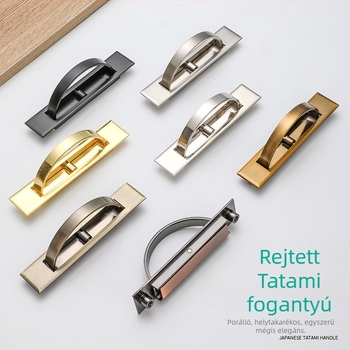 Tatami fogó – cink ötvözet, elektroplating, TM-handle modell, szekrényajtókhoz