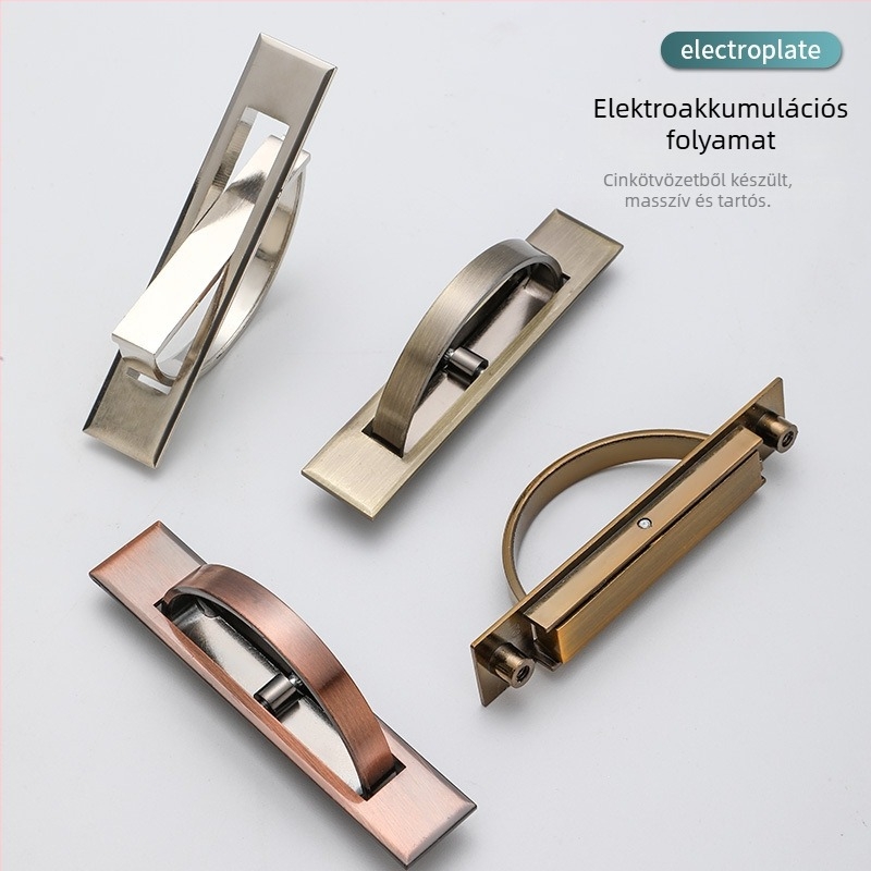 Tatami fogó – cink ötvözet, elektroplating, TM-handle modell, szekrényajtókhoz