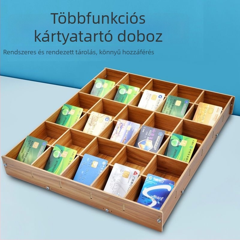 Fából készült osztott tárolódoboz ékszerekhez, japán stílusú, autóhoz (Anyag: fa; Funkció: osztott; Tárolás: autó; Alkalmazás: ékszerek; Stílus: japán)