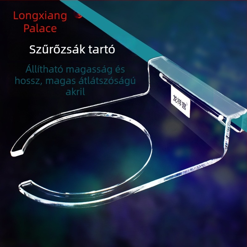 Akvárium szűrőtasak tartó, akril, állítható állvány, univerzális édes- és tengervízhez, alsó tartály kompatibilis