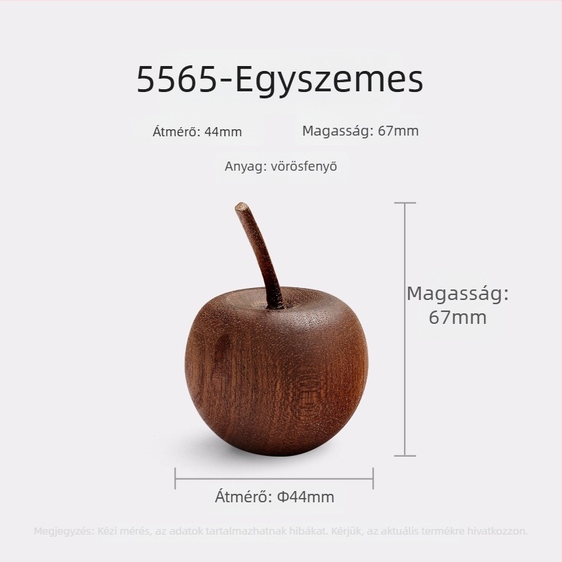 Fa almás alakú fiók fogantyúk, modell 5565, modern minimalista stílus, permetezett felület.