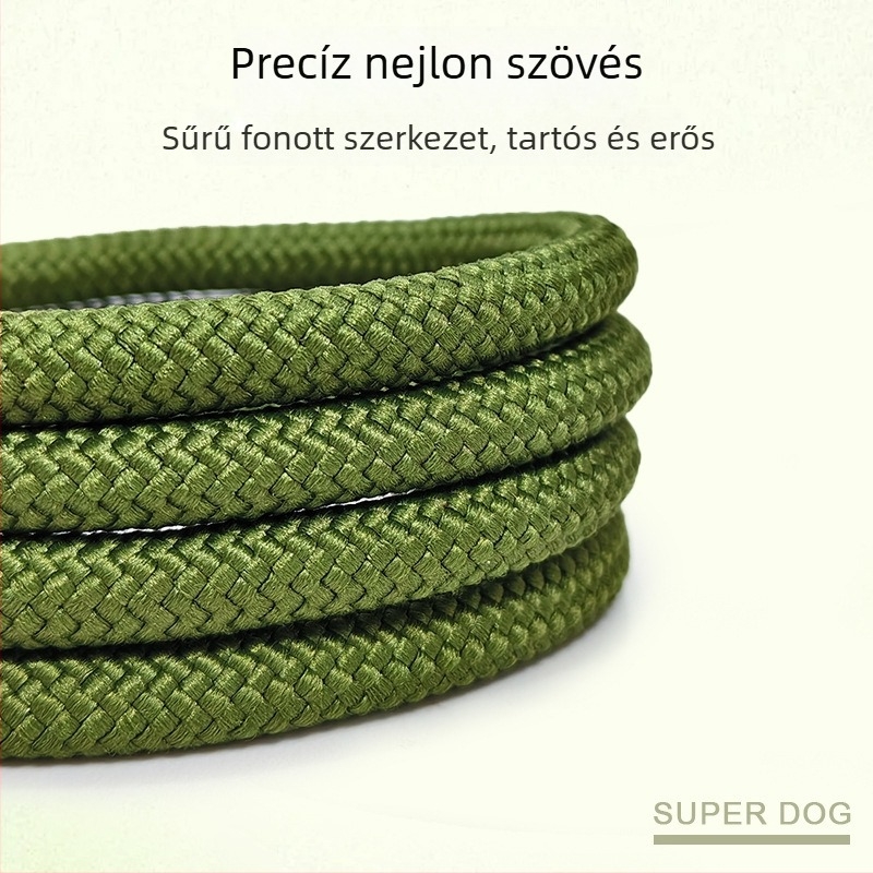 Nylonból készült kutyapóráz minden méretű kutyához — kiképző póráz, amely nem nyomja a kezet
