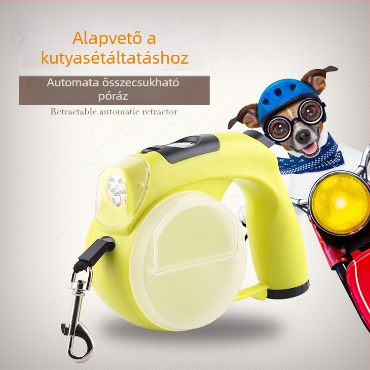 Automatikus visszahúzódó kutyapóráz – ABS + nylon, bővíthető, márka Xingan, csomagolás 24 darab