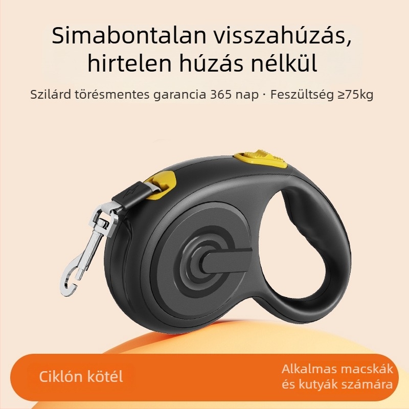 Aiwo visszahúzható kutyapóráz, ABS anyagból, kinyújtható külső sétákhoz
