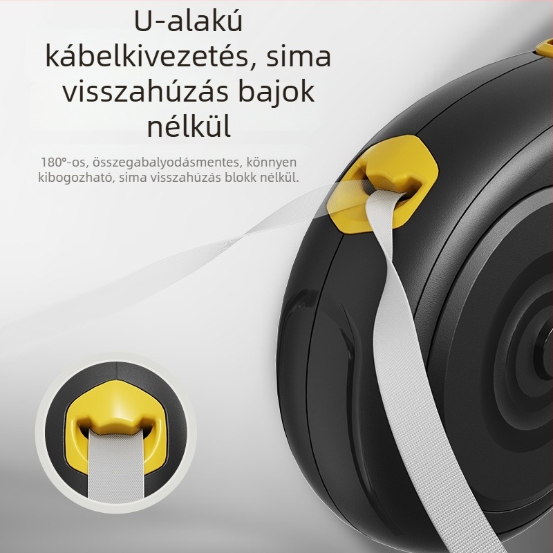 Aiwo visszahúzható kutyapóráz, ABS anyagból, kinyújtható külső sétákhoz