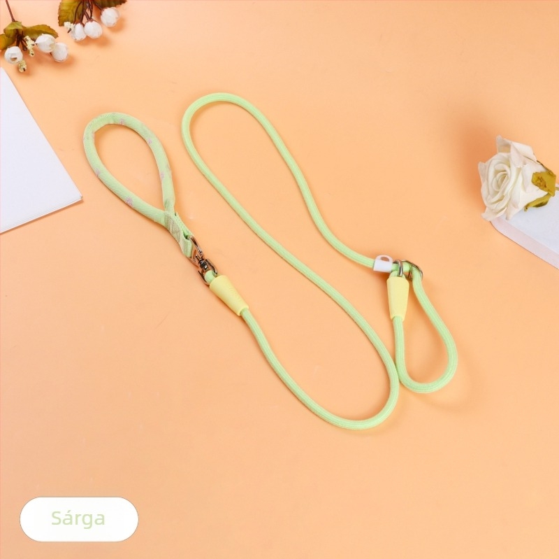 Abundant nylon kutyalánc — állítható hosszúságú, menekülés elleni védelem, csúszásmentes, többfunkciós