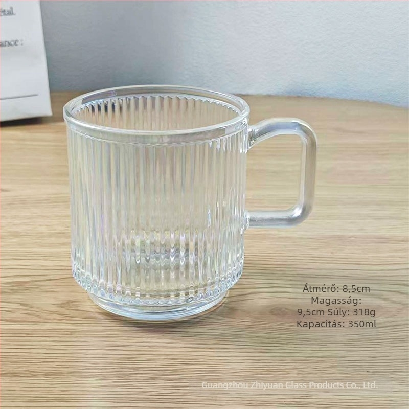 Üvegpohár fogkeféhez pároknak - kör alakú, modern minimalista kialakítás, egyrétegű konstrukció, fogmosáshoz