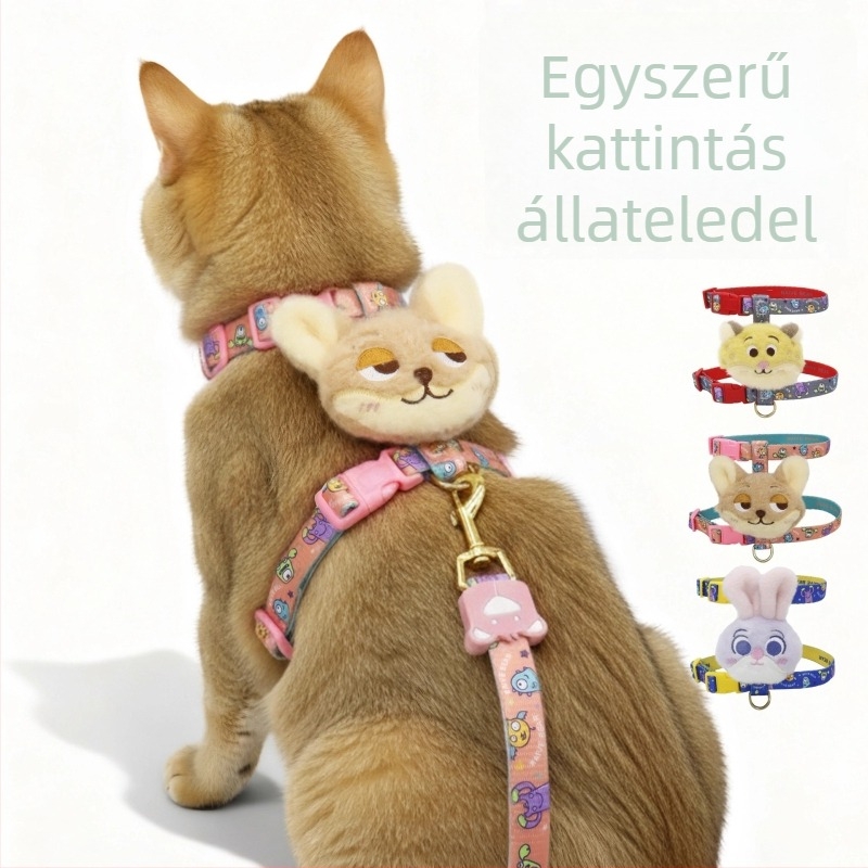 Kutyahám és póráz készlet, poliészter, kihúzható, JUXIN, Zhejiang CZD Summer