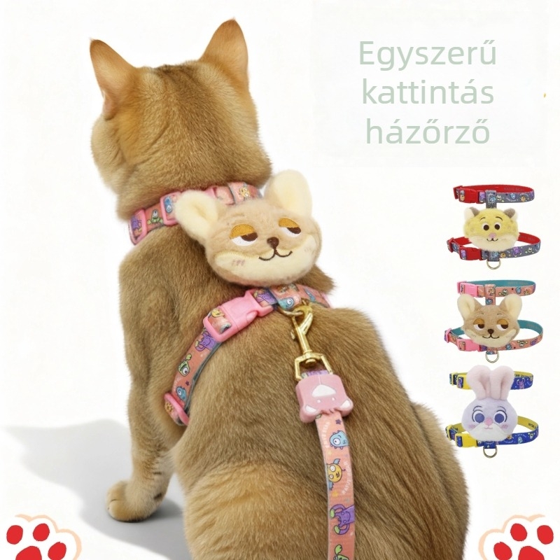 Kutyahám és póráz készlet, poliészter, kihúzható, JUXIN, Zhejiang CZD Summer