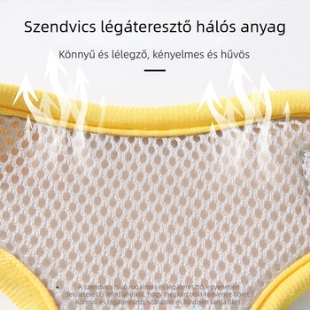 Új Macaron kutyahám pórázzal, anti-elszakadás funkcióval, kis testű kutyáknak, sétához