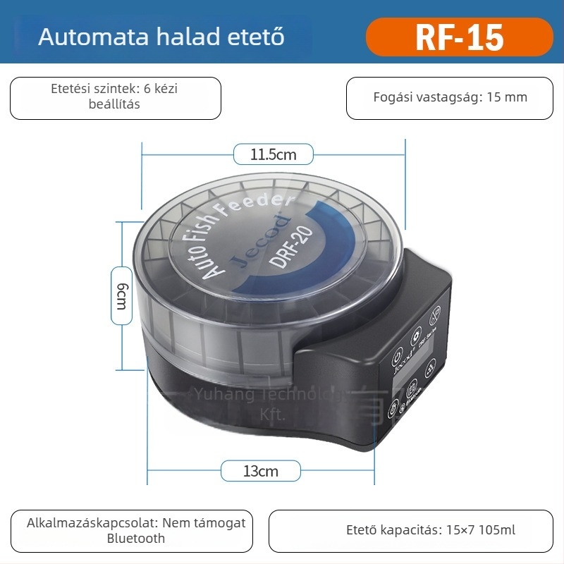 Automatikus akváriumi etető, műanyagból, 20 darabos csomagolás, akváriumokhoz