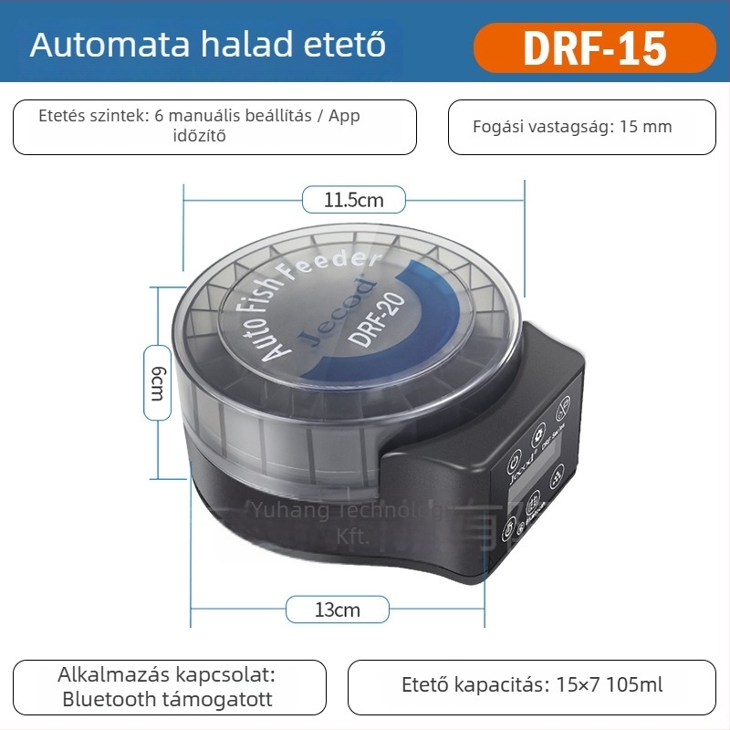 Automatikus akváriumi etető, műanyagból, 20 darabos csomagolás, akváriumokhoz