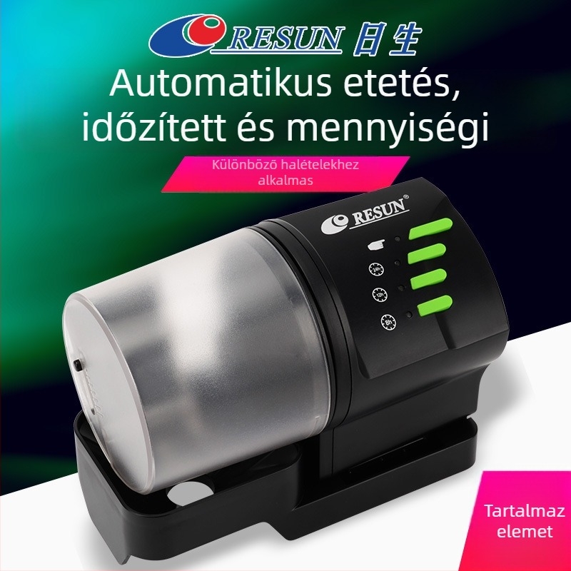 Risheng AF2009D Akváriumi automata etető időzítő — műanyag, 24 db-os csomag, díszhalak számára