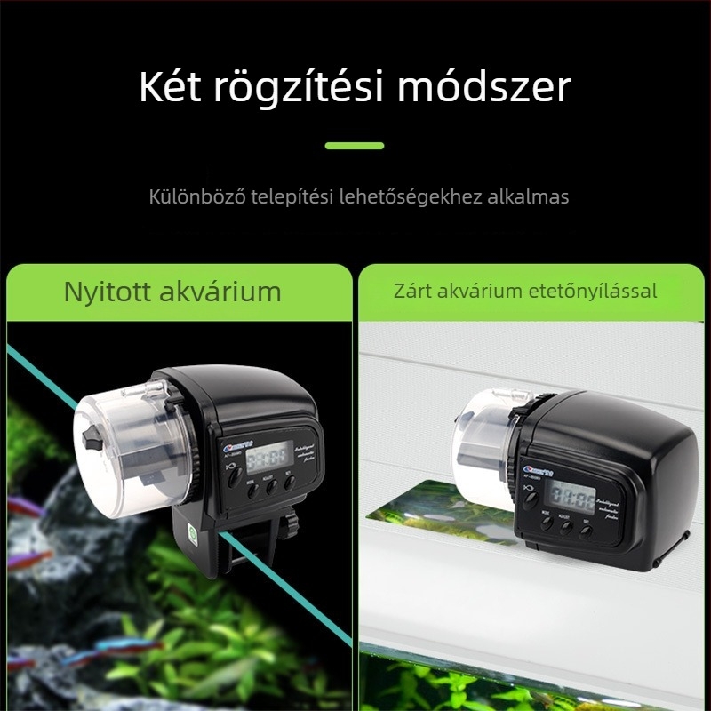 Risheng AF2009D Akváriumi automata etető időzítő — műanyag, 24 db-os csomag, díszhalak számára
