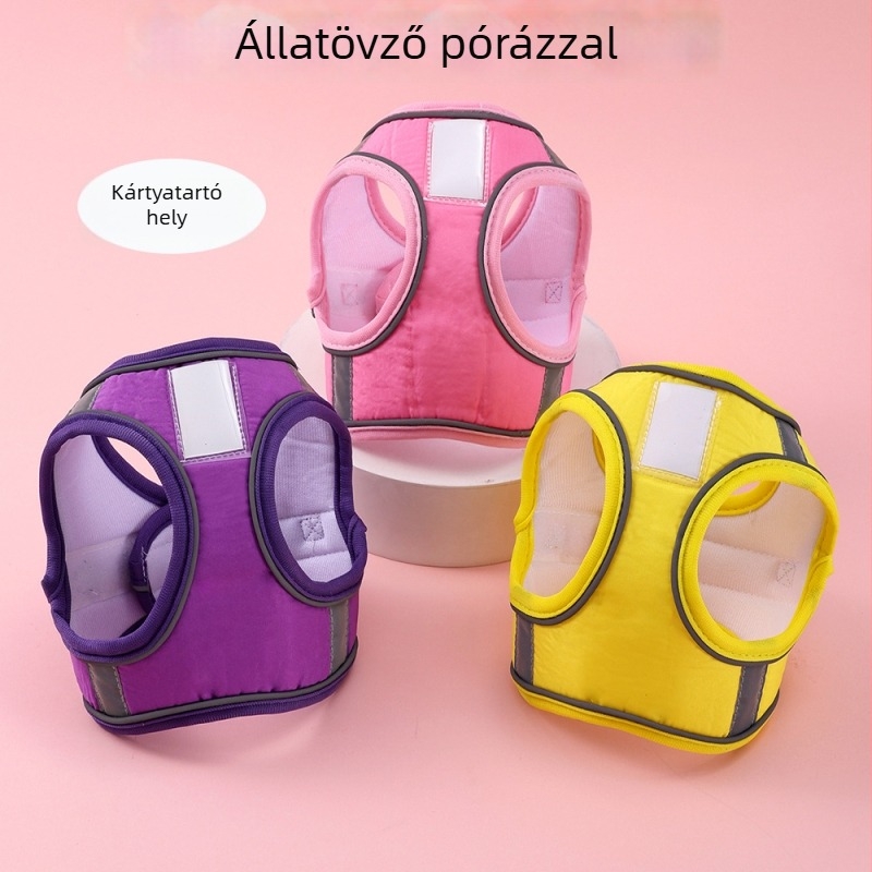 Kutya mellény-hám, állítható, anyag: textil, csomagolás: 150 darab