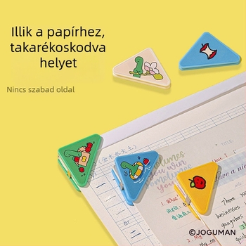 Háromszög klipekkel ellátott mappa – Deli NS109-Q, PP, univerzális papíraformátumhoz