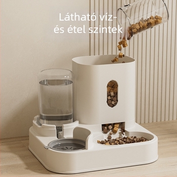 Kétfunkciós automata macska etető és vízadagoló