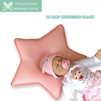 3D hálózatos babapárna alakító, ötágú csillag forma, poliészter töltet, poliészter anyag, légáteresztő és mosható
