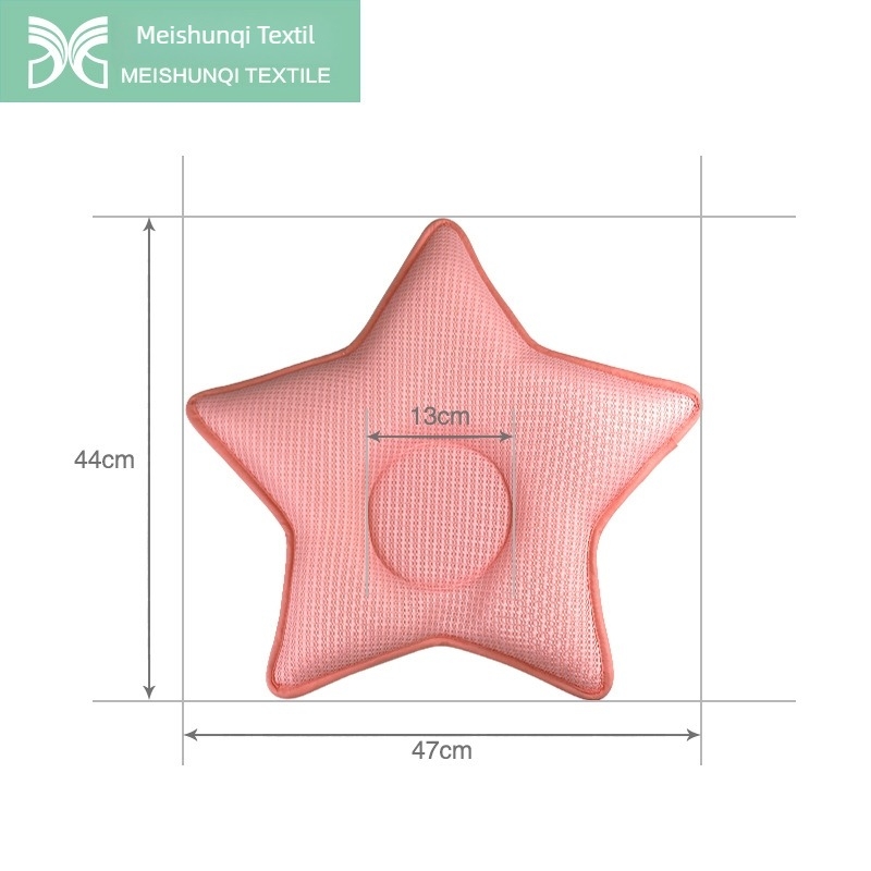 3D hálózatos babapárna alakító, ötágú csillag forma, poliészter töltet, poliészter anyag, légáteresztő és mosható
