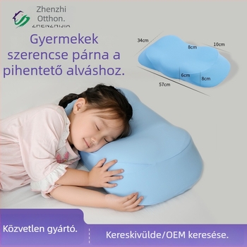 6–15 éves gyermekeknek nyaki párna, memóriahab, pillangó forma, mérsékelt támasz, egy személyre