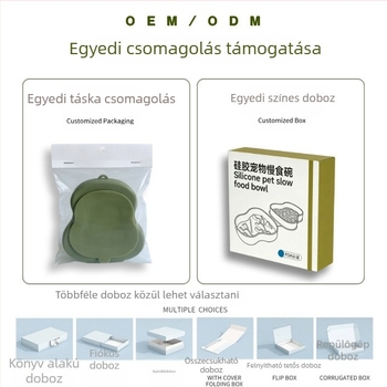 Szilikon összecsukható, dupla etetőedény háziállatoknak, kültéri utazásokhoz, anti-fulladás, lassú etetés és nyalogató matrac
