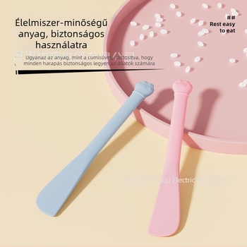 Macska hosszú nyeletű konzervkanál — Többcélú konzervnyitó nedves ételekhez, ABS+szilikon